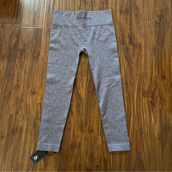 NWT Ryderwear Ribbed Seamless Leggings Chocolate Marl size XL - Picture 8 of 11